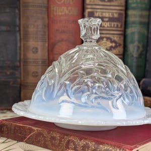 Vintage Mid Century Imperial Glass Butter Dish - Elegant Kitchen Decor