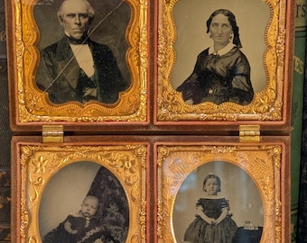 アンティークフォト　ユニオンケース付き　ティンタイプ　男性 1880年代のアンティークなティンタイプ写真（若い男性） - ビクトリア