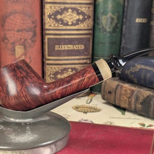 Paul's Pipes Smooth Brandy with Horn (E) Danish Estate Tobacco Pipe