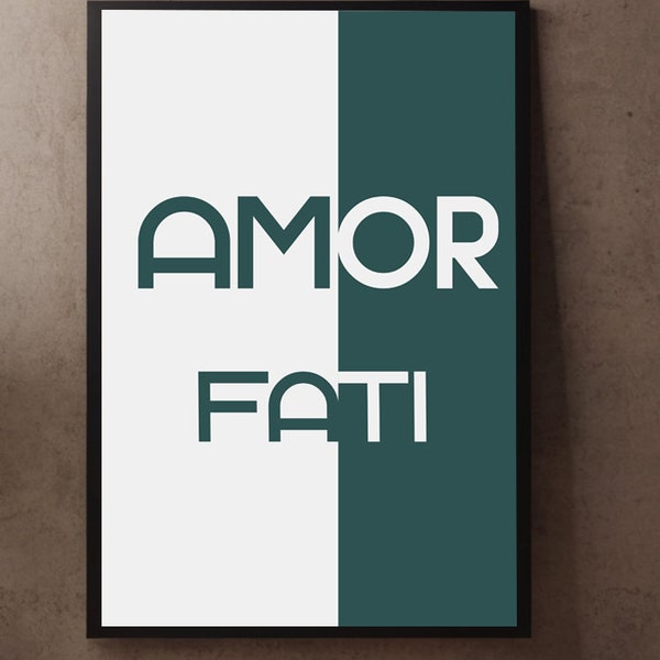 Stoicism wall decoration - Amor fati - Dutch - Wall decoration - Poster