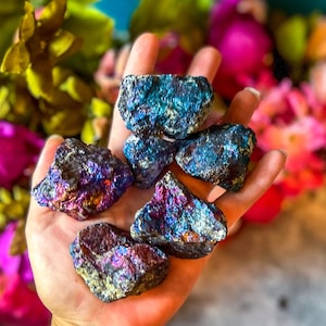 Bulk 1 Lb Peacock Ore, Ethically Sourced Chalcopyrite