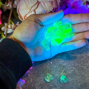 Hyalite Opal, also known as Kryptonite, Water Opal, Water Stone, Fluorescent Minerals