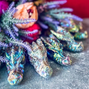 Crystal Dragon Head, Aura Sphalerite, Year of the Dragon