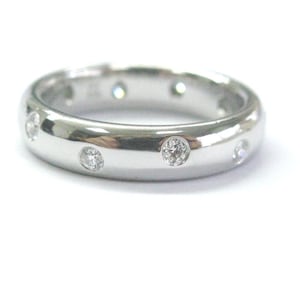 Tiffany & Co Platinum Etoile Diamond .22Ct Eternity Wedding Band Ring Size 6