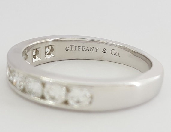 Tiffany & Co. Platinum 3.9mm 0.81ct Diamond Etern… - image 2