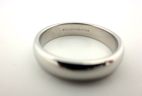 Tiffany & Co Platinum Classic Lucida Wedding Band… - image 3