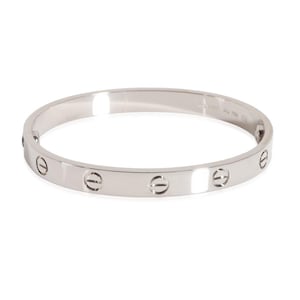 Cartier Love Bracelet Bangle in 18k White Gold NEW STYLE Screw System Size 16