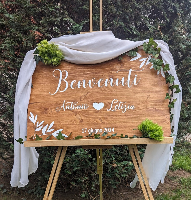 Cartello di Benvenuto per Matrimoni immagine 4