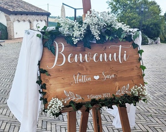 Panneau de bienvenue pour les mariages