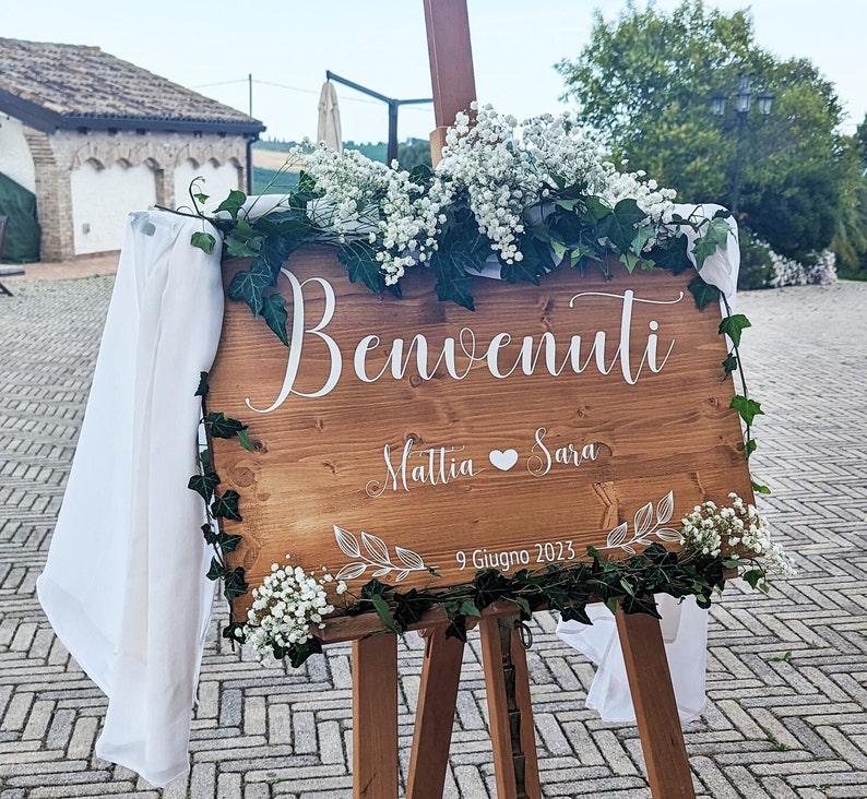 Cartello di Benvenuto per Matrimoni immagine 1