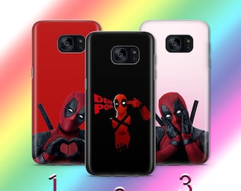 Funda de teléfono Deadpool 4 para Samsung Galaxy S5, S6, S7, S8, S9 Edge Plus, LTE, modelos NEO, superhéroe, personajes de los Nuevos Mutantes Locos, tipo divertido