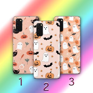 Halloween 1 Phone Case Cover For Samsung Galaxy S20 S21 S22 S23 S24 FE S25 Plus Ultra Models Spooky Trick Treat Pumpkin Skeleton 31 October
