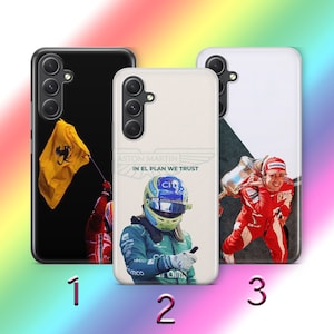Custodia per telefono Fernando Alonso 8 per Samsung A13 A14 A15 A16 A25 A26 A33 A34 A35 A36 A53 A54 A55 A56 A72 A73 + altri modelli Pilota di Formula 1