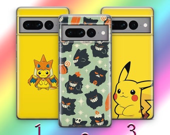 Pikachu 4 Phone Case Cover For Google Pixel 6 6A 7 7A 8 8A 9 9A Pro XL Models Animation Characters Japanese Cartoon Action Fighters Popular