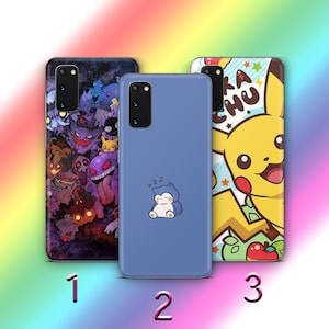 Pikachu 2 Phone Case Cover For MANY VARIOUS Samsung Galaxy Models Animation Characters Japanese Cartoon Action Fighters Popular