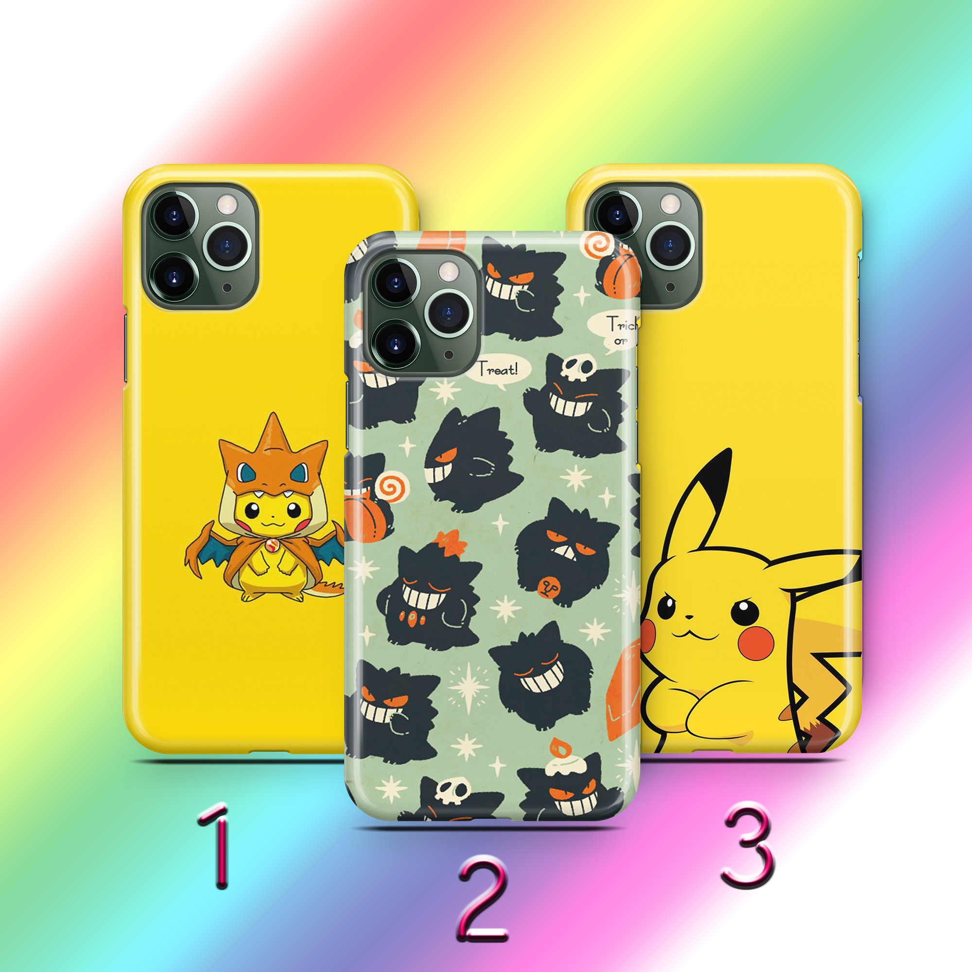 Pikachu 4 Phone Case Cover For Apple iPhone 11 12 13 14 15 16 PRO PLuS MiNI MAX Models Animation Characters Japanese Cartoon Action Fighters