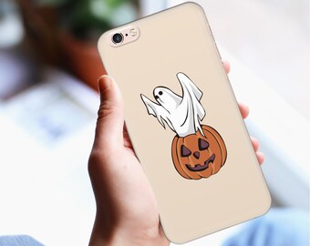 Coque IPhone 13 Pro Halloween - Jack O'Lantern Squelette, TPU Antichoc, Multicolore