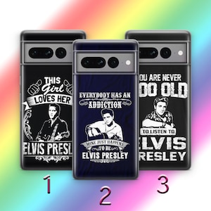 Elvis Presley K6 Handyhülle für Google Pixel 6 6A 7 7A 8 8A 9 9A Pro XL Modelle American Pop Rock Musik King Song Love Me Tender