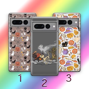 Halloween 8 Phone Case Cover For Google Pixel 6 6A 7 7A 8 8A 9 9A Pro XL Models Spooky Trick Or Treat Pumpkin Skeleton 31st Of October