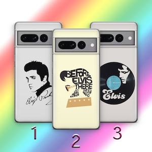 Elvis Presley K8 Handyhülle für Google Pixel 6 6A 7 7A 8 8A 9 9A Pro XL Modelle American Pop Rock Musik King Song Love Me Tender