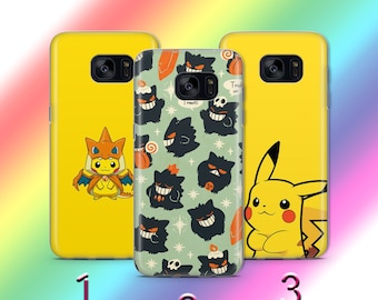 Funda de teléfono Pikachu 4 para Samsung Galaxy S5, S6, S7, S8, S9 Edge Plus, LTE, NEO, personajes de animación, dibujos animados japoneses, luchadores de acción.