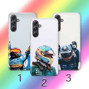Fernando Alonso 2 housse de téléphone pour samsung A13 A14 A15 A16 A25 A26 A33 A34 A35 A36 A53 A54 A55 A56 A72 A73 + d'autres modèles pilote de formule 1