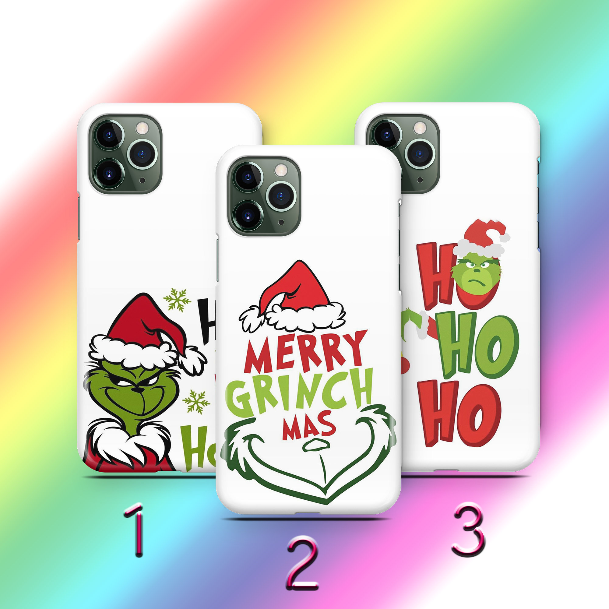 Grinch N2 Phone Case for Apple iPhone 11 12 13 14 15 16 17 E Air PRO Plus  Mini Max Green Mean One Elf Fuzzy Funny Guy Who Stole Christmas - Etsy