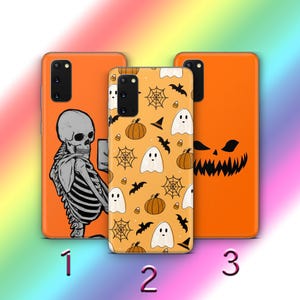 Halloween 5 Phone Case Cover For Samsung Galaxy S20 S21 S22 S23 S24 FE S25 Plus Ultra Models Spooky Trick Treat Pumpkin Skeleton 31 October