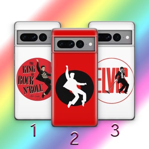 Elvis Presley K4 Handyhülle für Google Pixel 6 6A 7 7A 8 8A 9 9A Pro XL Modelle American Pop Rock Musik King Song Love Me Tender