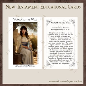 Descarga digital de tarjetas educativas del Nuevo Testamento, Juego de 80 tarjetas, Tarjetas de estudio de la Biblia, Tarjetas del Nuevo Testamento