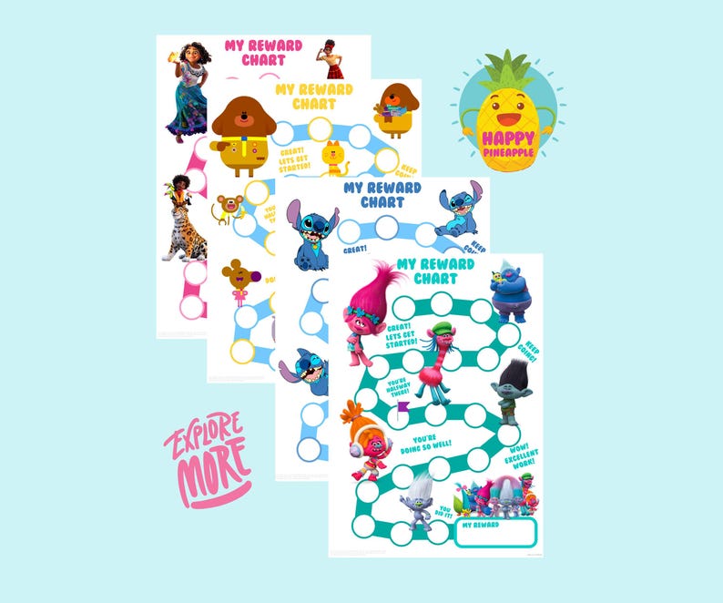 Rapunzel Tangled Princess Reward Chart for Kids, Chore Chart, Behaviour ...
