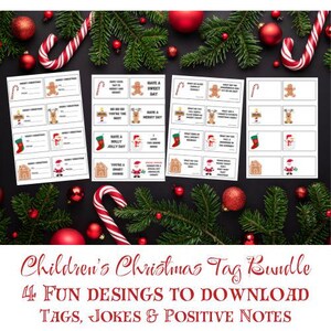 Kids Christmas Lunch Box Notizen & Witze