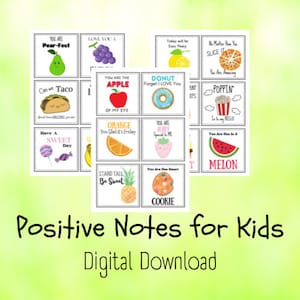 Affirmations sur le thème des fruits pour les enfants