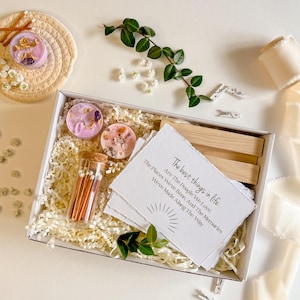 Coffret avec des cartes Citations positives sur la vie, un coffret cadeau Hygge douillet, un coffret cadeau de guérison avec des citations inspirantes uniques