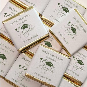 Chocolate graduation party favors, Premium Milk Chocolate Favors, Custom Chocolate Favors, Graduation party Favors Class of 2025