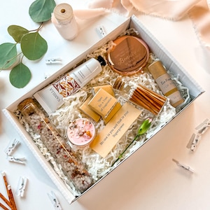 Cozy Spa Gift Box for Her, Stress Relief, Self-Care Essentials, Emotional Support Box