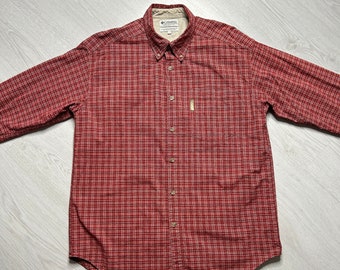 Columbia (L) Shirt Men Vintage lumberjack checked pattern retro - 80s 90s 00s Y2k