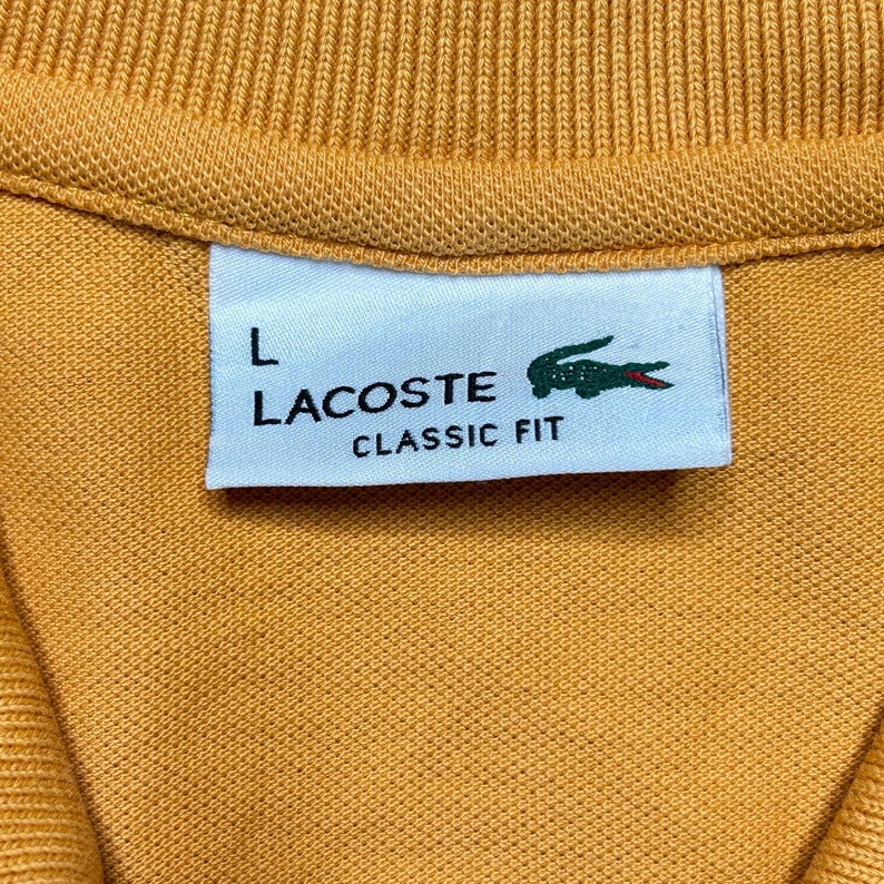 Lacoste L Vintage Poloshirt retro orange 80s 90s 00s Y2k Bild 8