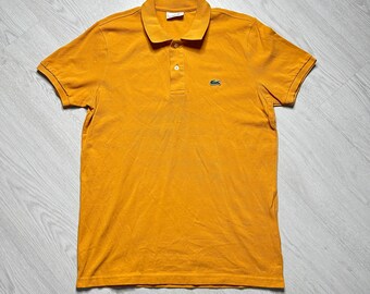 Lacoste (L) Vintage Poloshirt retro orange - 80s 90s 00s Y2k