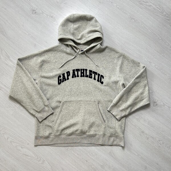 2000'S GAP padded hoodie puffer jacket, men's size M (approx.) Nylon black type Vintage Second Hand