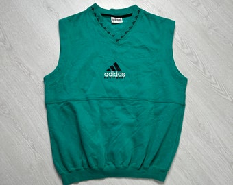 Adidas Equipment (XL-2XL) Débardeur sans manches vintage des années 90 pour hommes - rétro années 80 90 00 Y2K