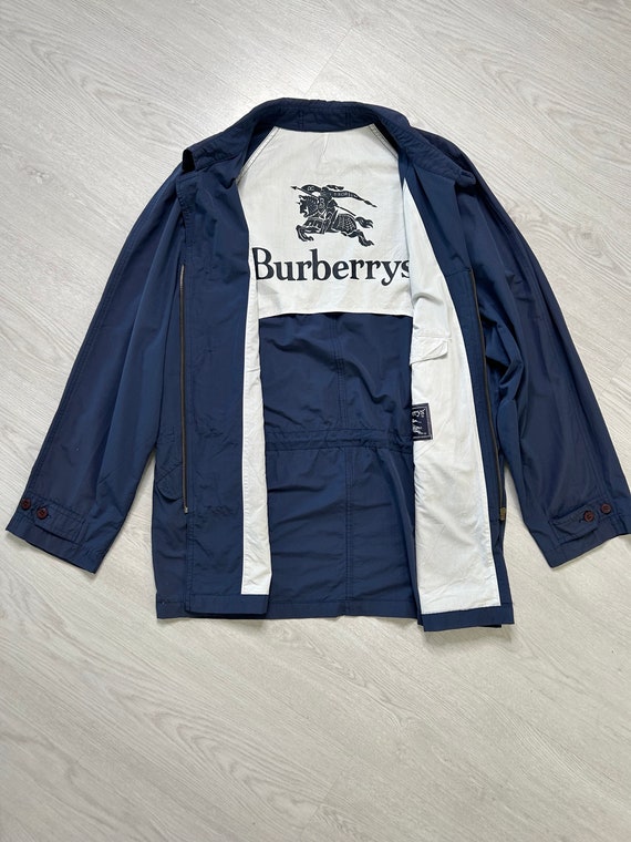 Burberry L Veste coupe vent vintage homme couleur bleu marine retro annees 80 90 00 y2k Etsy France