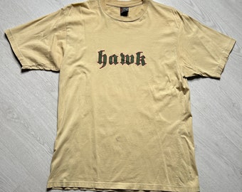 Tony Hawk (M) vintage graphic tshirt y2k skateboard skating beige - retro 80s 90s 00s y2k