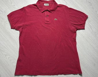 Lacoste (XXL) Polo rétro vintage Polo des années 80 - années 80 90 00 Y2k