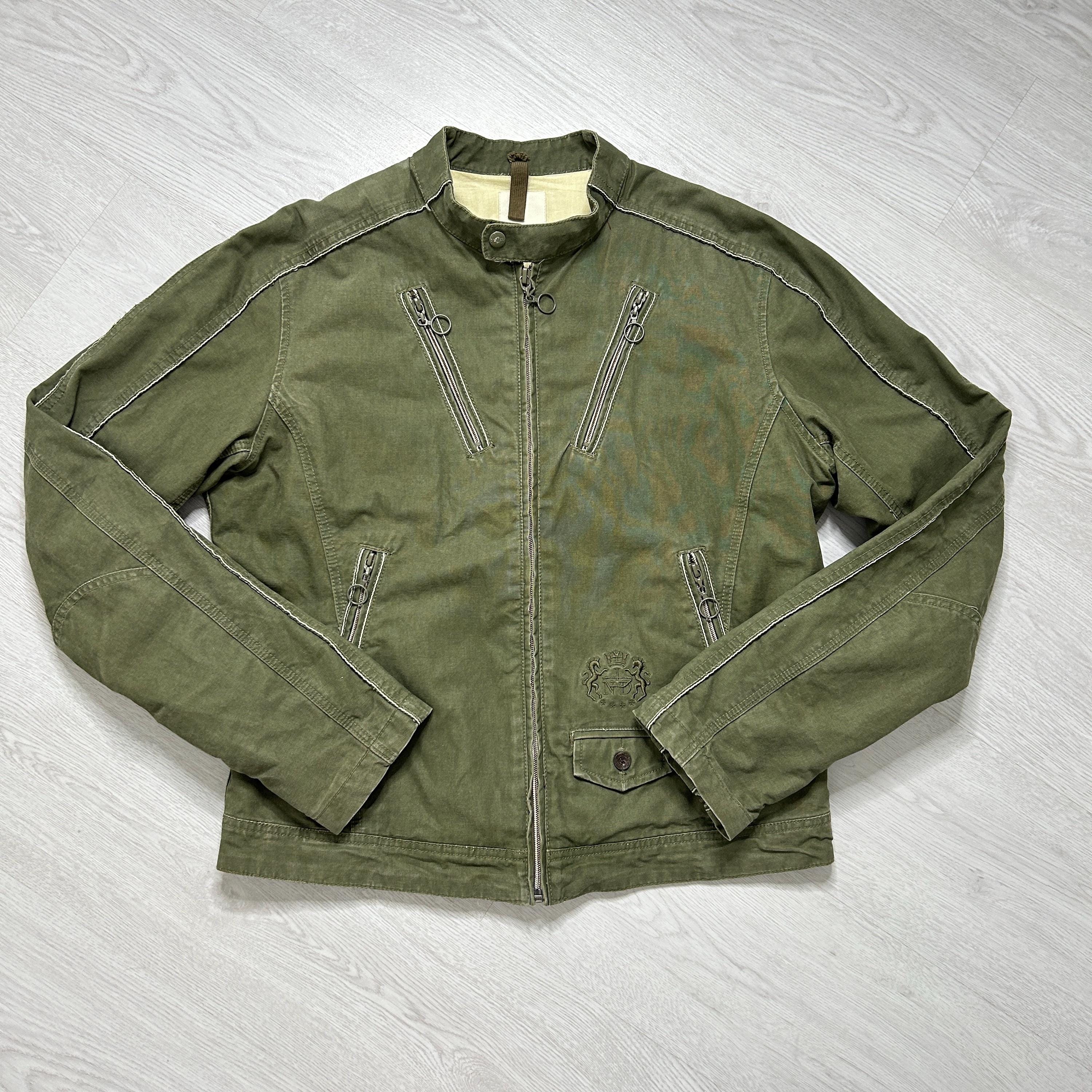 ジャケット・アウター 00s y2k DIESEL ladys military coat S DIESEL Women's CARGO Utility Military Retro Y2Y Vintage