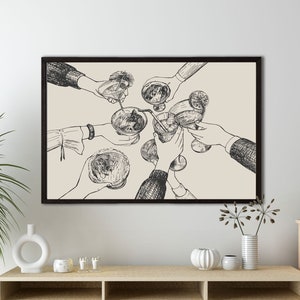 Cheers wanddecoratie, barwagen wanddecoratie, cheers bord print, cheers kunst aan de muur, barwagen accessoires, barinrichting, ingelijste wanddecor