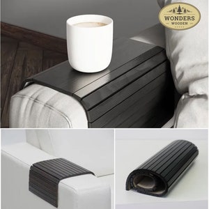 Sofa Arm Tray, Couch Table, Couch arm table, Folding End Table, Serving tray, Long ottoman tray, Tray,  Mother day, sofa table, sofa tray
