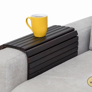 Sofa Arm Tray, Armest Tray, Tray for coffee table, Couch Table, Couch arm table, Folding End Table, Serving tray, Long ottoman tray, Tray