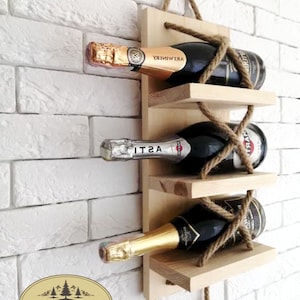 Wine rack, Wall mounted, Bar, Wine storage, Wine lover, Ledge, Wine shelves, Wine storage, Bar shelves, Wine Holder Organizer Bar Shelf
