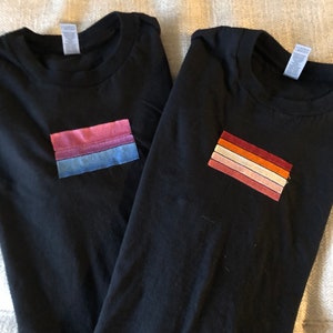 Embroidered Pride Flag T-Shirts